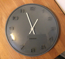 Grey Karlsson 25cm Round Wall