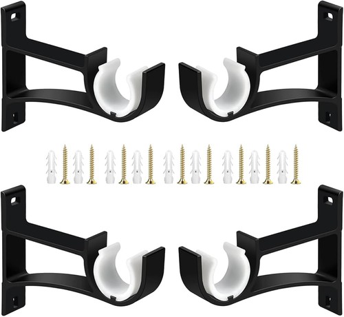 Pack curtain pole - curtain, brackets