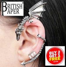 NEW DRAGON EAR CUFF SILVER