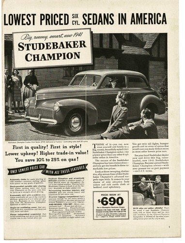 1941 studebaker champion - studebaker,