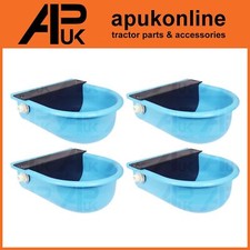 4x Plastic Automatic Water Trough Drinking Bowl Drinker Dog Sheep Pig Pet Animal