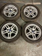 Ford Fiesta Zetec 15 inch alloy wheel Mk7 2009 / 2017 complete Set x4