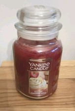 YANKEE CANDLE Sugared Cinnamon Apple 🍎 22 OZ  U.S. EXC  DEERFIELD LABEL