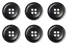 Mock Horn Buttons Flat 4 Hole