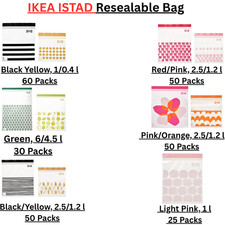 Ikea istad zip lock - reusable, &