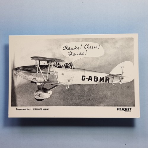 Early aviation postcard c1960 - early,