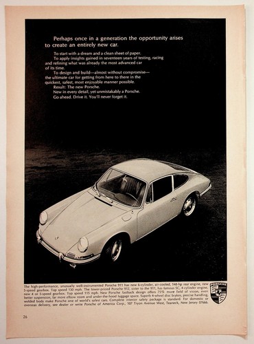 Vintage 1960s porsche 911 912 - vintage,