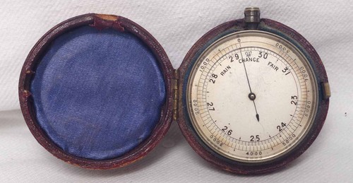 Antique pocket barometer - pocket,