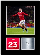Luke Shaw Football Player Poster Signed Photo Display Mount Print A4 Gift