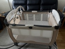 Graco Contour Electra Travel Cot With Bassinet Plus Unopened Thicker Mattress.
