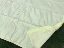 XL VINTAGE WINTER WARM BLANKET KING DOUBLE BED COVER THROW LEMON YELLOW VGC