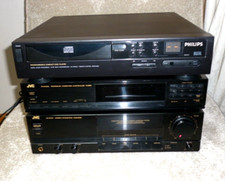 JVC Amplifier & Tuner plus Philips CD Player - Separates System - Faulty