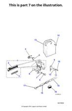 Jaguar Genuine Handbrake Cable