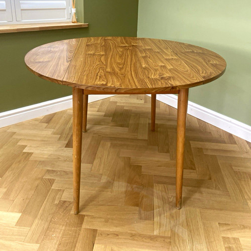 Rustic round drop leaf - rustic, dining