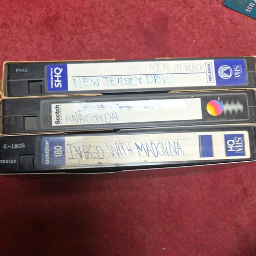Vhs video cassette tapes - 3,