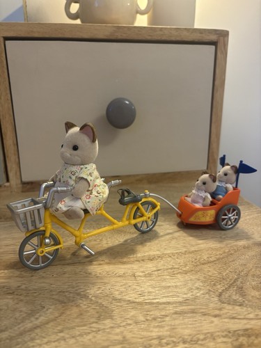 Sylvanian families tandem bike - families,