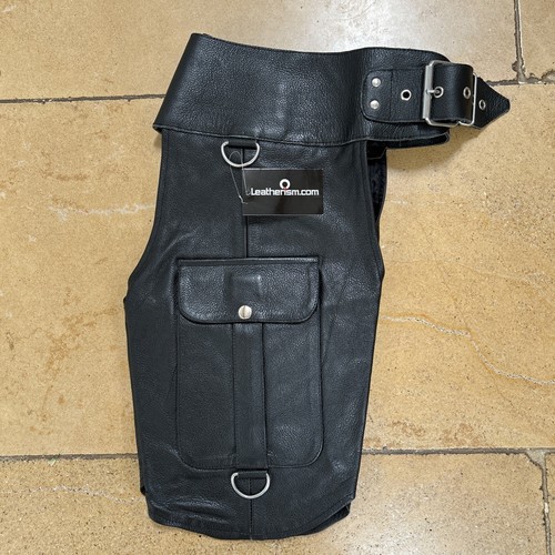 Leatherism black leather half - black,