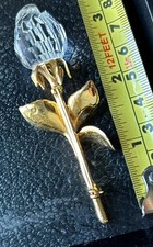 Gold Tone SWAROVSKI Crystal