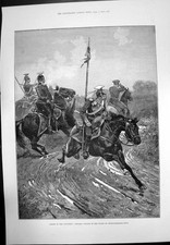 Original Old Antique Print