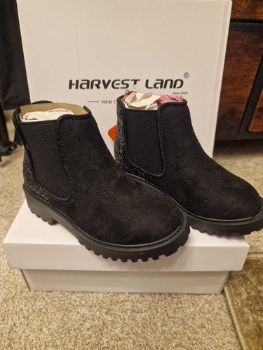 Childs black glittery boots - childs,