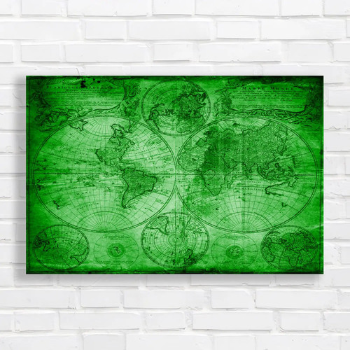 The old vintage map - the,