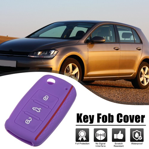Purple silicone car remote - silicone,