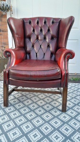 Vintage wingback chesterfield - wingback,