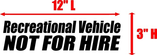 Recreational vehicle decal - vehicle,