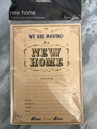 Vintage new home invitations - vintage,