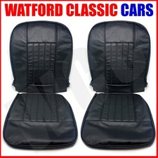 MGB Roadster and GT seat covers 1962 -1968 Black/Black, does a pair of seats.