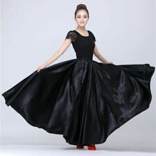 Women Satin Latin Dance Skirt