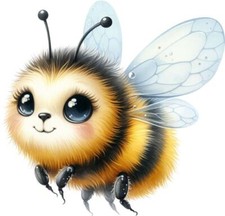 Cute Bumble Bee Wall Art