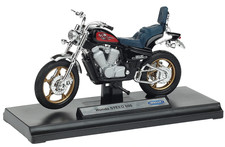 WELLY, Motorcycle HONDA Steed 600 black blue seat, 1/18, WELH19660PWH
