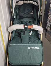 SONARIN Lightweight Foldable Stroller Compact Travel Buggy 5-Point Harness Green