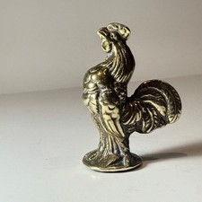 VINTAGE SOLID BRASS ROOSTER