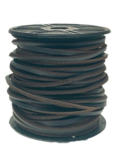 3mm square leather thonging - leather,
