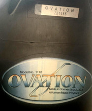 Ovation 1112 made in USA absolutely first class condition /with case/new strings