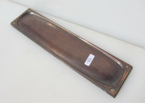 Victorian brass finger plate - brass,