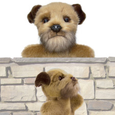 Border terrier puppet - 12",