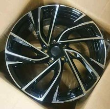 Black MF x4 18" Vw Adelaide Style Alloys 5x100 7.5J Et42 Vw Polo T Cross