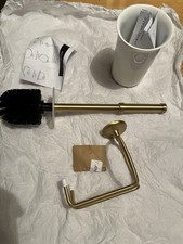 Samuel Heath Toilet Brush Wall Mounted Brushed Gold Matt Brand New In Box