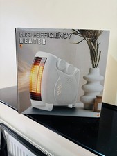 2 in 1 Portable Fan Heater 2000W 2KW Electric Warm Air Hot, 1 Knob Controlled