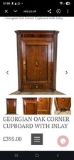 Gregorian Corner Cupboard Oak