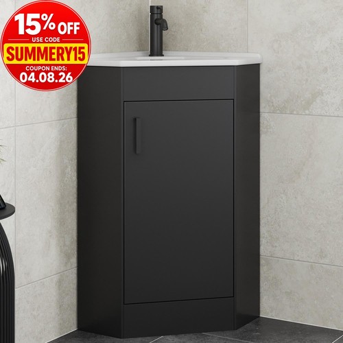Avox black single door - single, corner