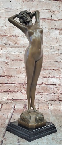 Art deco reveil bronze - le, nude