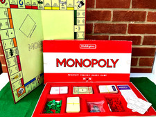 Vintage Monopoly 1984 Original Red Box Waddington's 100% Complete Board Game VGC