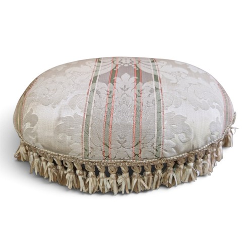 Vintage upholstered footstool - vintage,