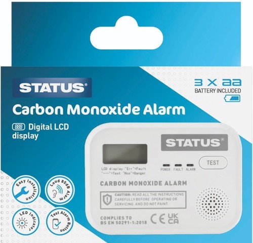 Status carbon monoxide - carbon, alarm