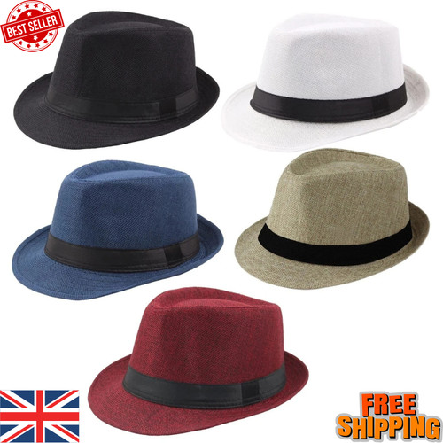 Mens fedora hat trilby summer - hat,