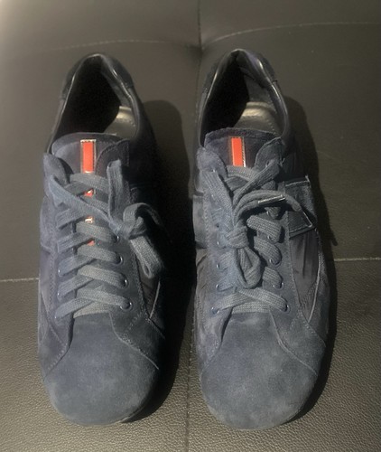 Prada america cup suede navy - cup,
